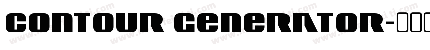 Contour Generator字体转换